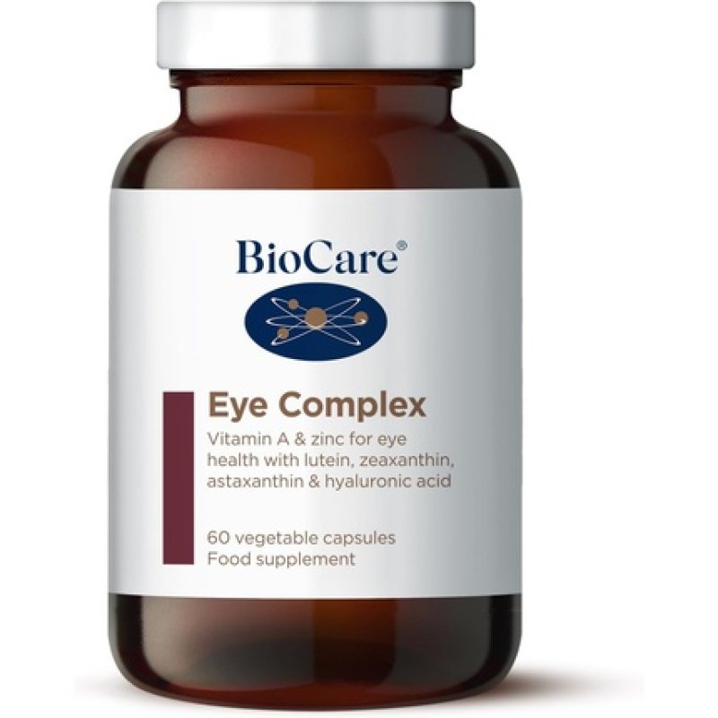 BioCare Eye Complex with Vitamin A, Zinc and Bilberry Extract 60 Capsules
