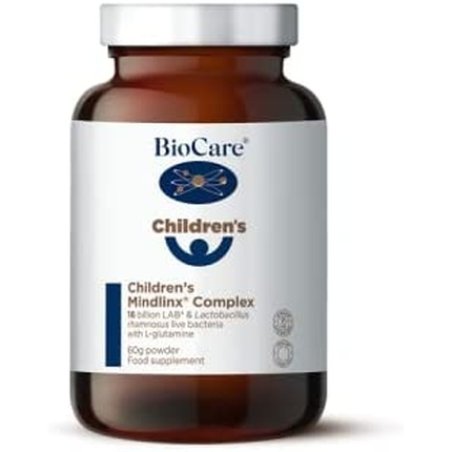 BioCare Children's Mindlinx Complex with 16 Billion LAB4 & Lactobacillus Rhamnosus Live Bacteria and L-glutamine 60g
