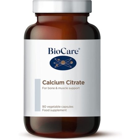 BioCare Calcium Citrate Vegetable Capsules Food Supplement for Healthy Bones and Teeth 90 Capsules