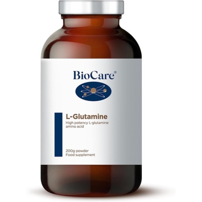 BioCare L-Glutamine Powder Food Supplement for Vegetarians and Vegans 200g
