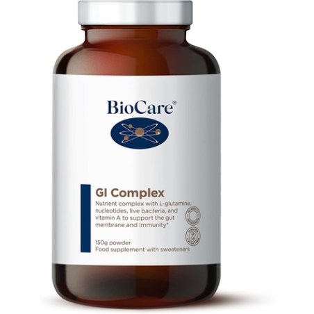 BioCare GI Complex Nutrient Complex with L-Glutamine, Nucleotides, Live Bacteria and Vitamin A 150g