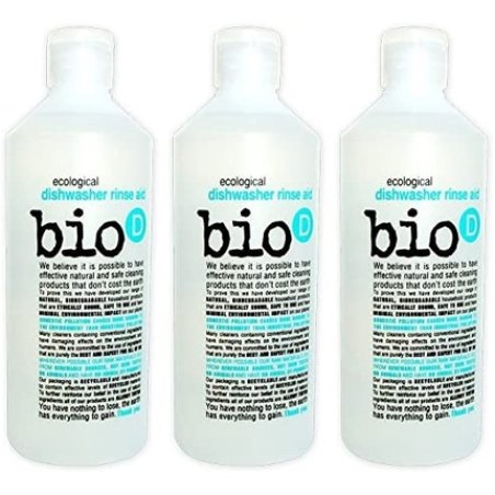 3 Pack - Bio-D - Dishwasher Rinse Aid | 750ml | 3 Pack Bundle