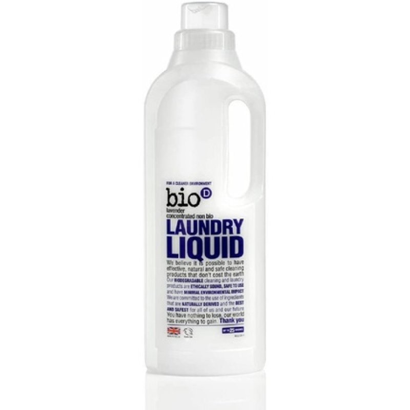 Bio-D Lavender Laundry Liquid Concentrated Non Bio 1 Litre