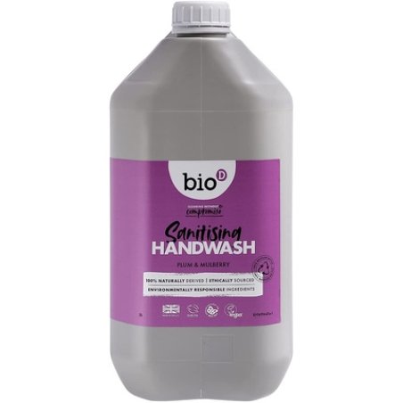 Bio-d Plum & Mulberry Sanitising Hand Wash 5L