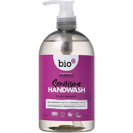 Bio-d Plum & Mulberry Sanitising Hand Wash 500ml