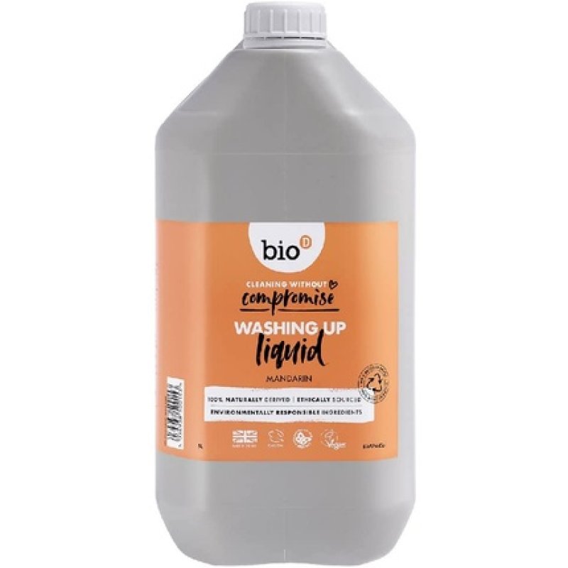 Bio-D Mandarin Washing Up Liquid 5 Litre