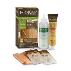BioKap Extra Light Golden Blonde 9.3 Rapid Hair Dye 135ml - Permanent Vegan and Natural Formula for Sensitive Skin - 10