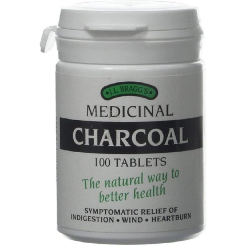 Bragg's Medicinal Charcoal 100 Tablets