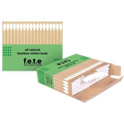 f.e.t.e Bamboo Cotton Buds Biodegradable Compostable Sustainable Vegan