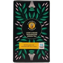 Cheerful Buddha Lion's Mane Green Tea 500mg Fruiting Body Antioxidants Balanced Energy Boost Mood Focus