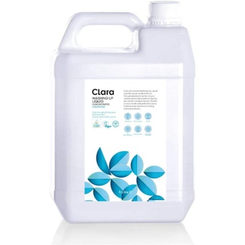 Clara Concentrated Washing Up Liquid Unscented 5l
