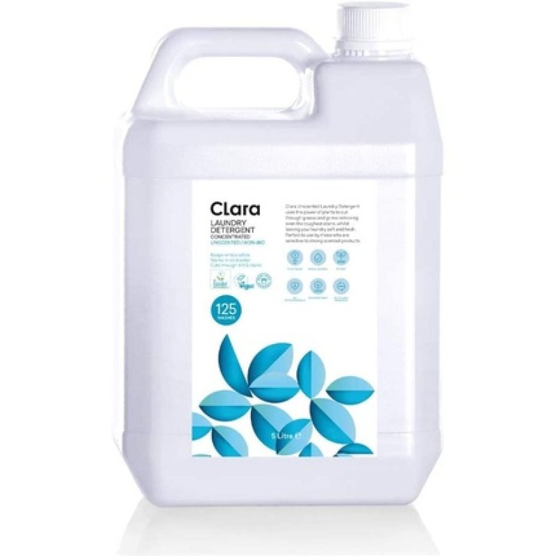 Clara Concentrated Laundry Detergent Unscented/Non-Bio 5l