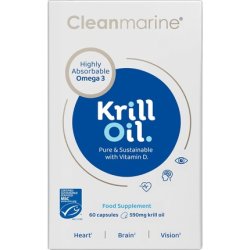 Cleanmarine Krill Oil With Epa & Dha Omega 3 And Added Astaxanthin