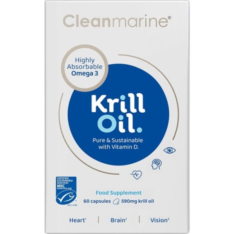 Cleanmarine Krill Oil With Epa & Dha Omega 3 And Added Astaxanthin