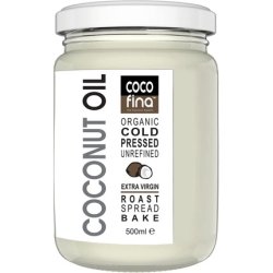 Cocofina Organic Raw Virgin Coconut Oil For Hair, Skin, Teeth Whitening, Cooking