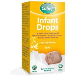 Colief Infant Drops Lactase Enzyme Drops Natural Colic Relief for Babies 15ml