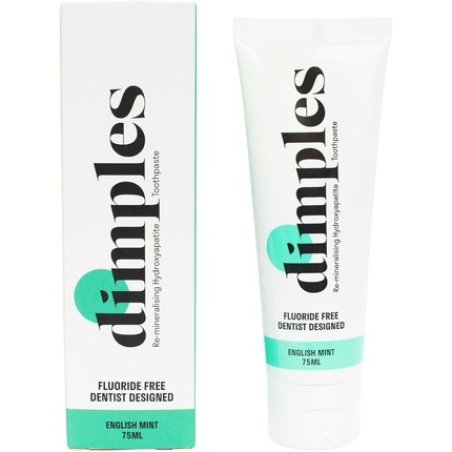 Dimples Re-mineralizing Hydroxyapatite Toothpaste English Mint 75ml