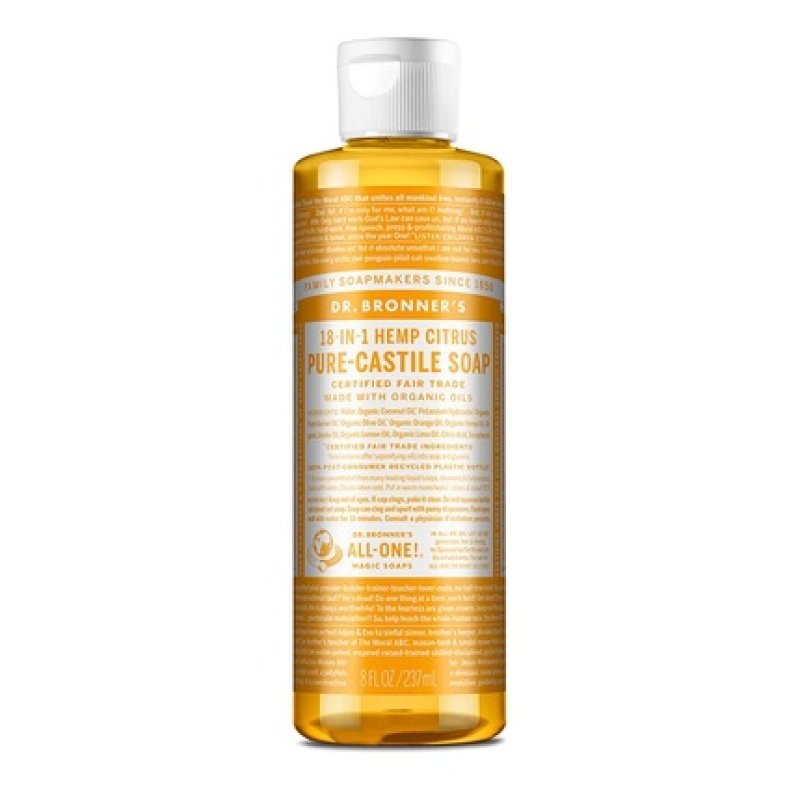 Dr. Bronner's Liquid Lemon & Orange Soap 200g