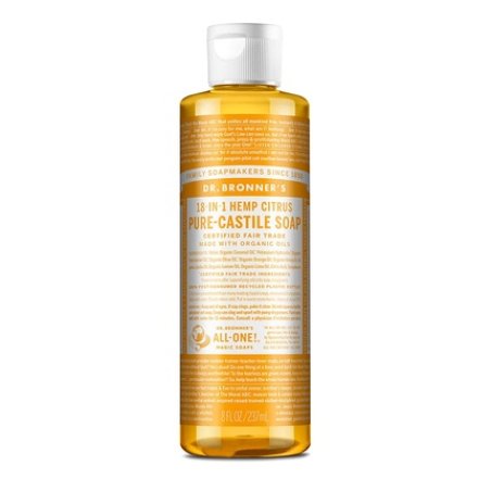 Dr. Bronner's Liquid Lemon & Orange Soap 200g