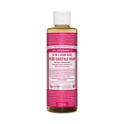 Dr. Bronner's Organic 18-in-1 Hemp Rose Pure Castile Liquid Soap 237ml