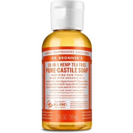 Dr. Bronner's Tea Tree Liquid Soap 60ml