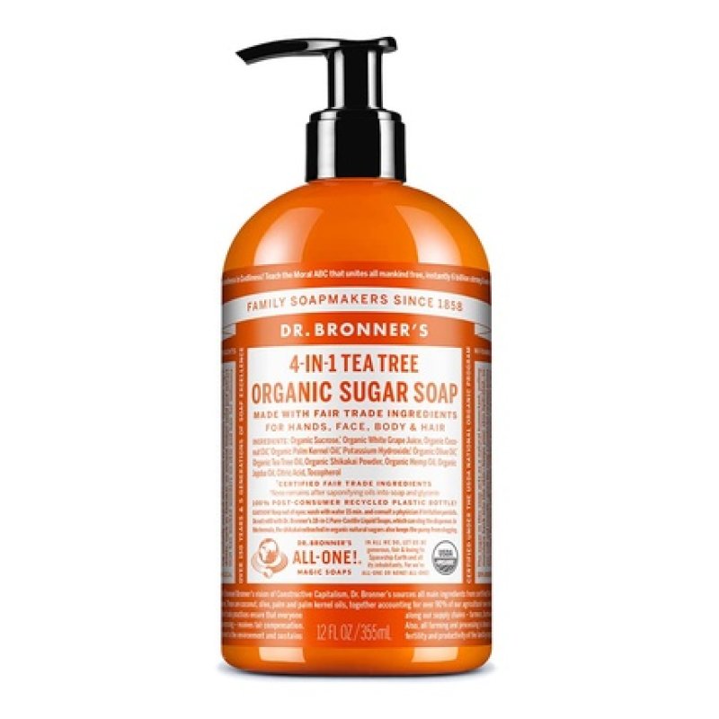 Dr. Bronner's Magic Soaps Organic Liquid Hand Soap Tea Tree 12 oz