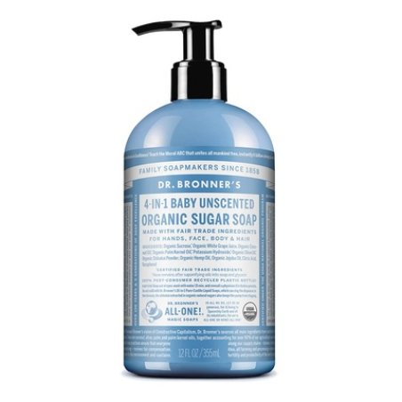 Dr Bronner's Unscented Pump Soap 355ml