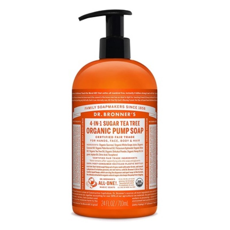Dr. Bronner's Organic Sugar Soap Tea Tree 710ml