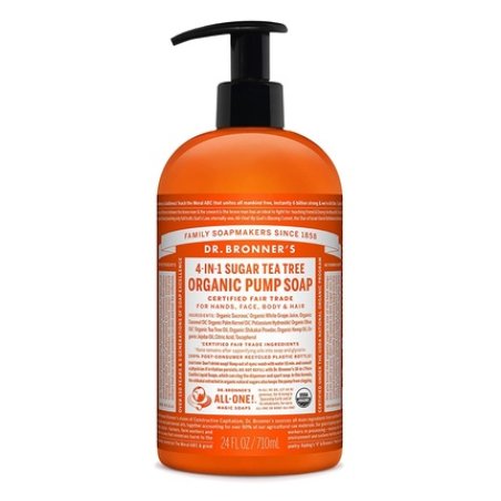 Dr. Bronner's Organic Sugar Soap Tea Tree 710ml