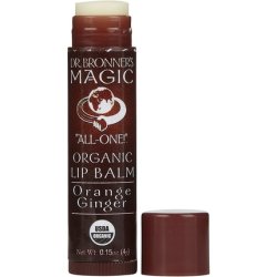 Dr. Bronner's and Sun Dog's Magic Organic Orange Ginger Lip Balm 0.15oz Sticks 200g