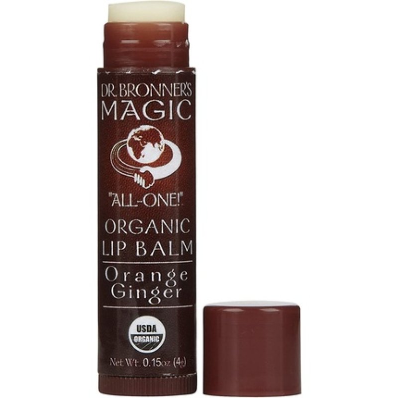 Dr. Bronner's and Sun Dog's Magic Organic Orange Ginger Lip Balm 0.15oz Sticks 200g