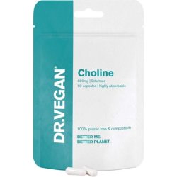DR.VEGAN Choline 600mg Vegan-Friendly Capsules - 60 Count