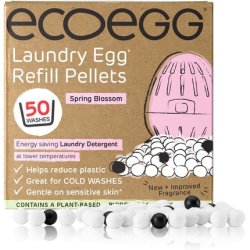 Ecoegg Laundry Egg Refill Pellets Non Bio Detergent And Fabric Softener Replacement 50 Washes Spring Blossom