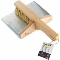 Eco Living Supreme Quality Eco Dustpan And Brush Set 100 Plastic Free Suitable For Vegans Fsc Certified