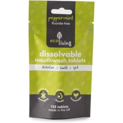 Toothpaste Tablets 125 Tablet Pouch Fluoride-Free Peppermint