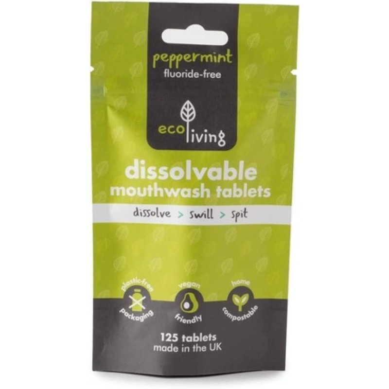 Toothpaste Tablets 125 Tablet Pouch Fluoride-Free Peppermint