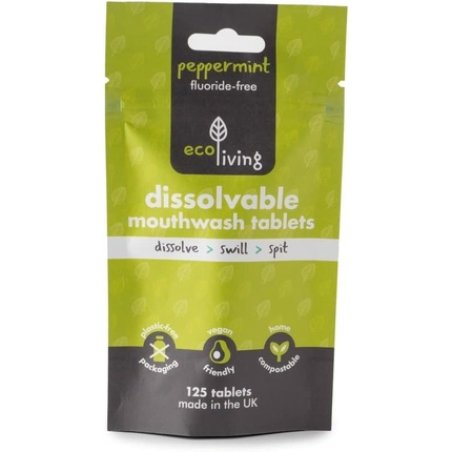 Toothpaste Tablets 125 Tablet Pouch Fluoride-Free Peppermint