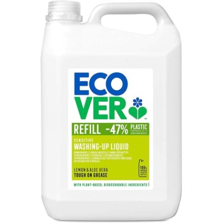 Ecover Hand Dishwashing Liquid Lemon & Aloe Vera, Sustainable Dishwashing Liquid With