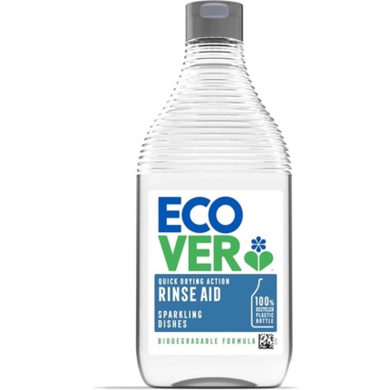 Ecover Dishwasher Rinse Aid Sparkling Dishes Quick Drying Action 450ml