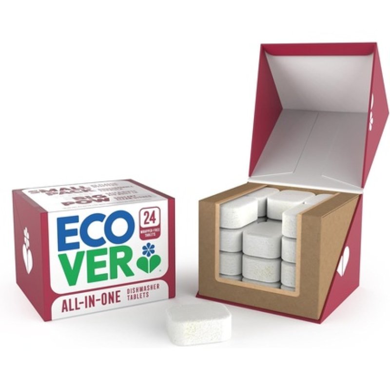 Ecover All-In-One Dishwasher Tablets with Salt and Rinse Aid