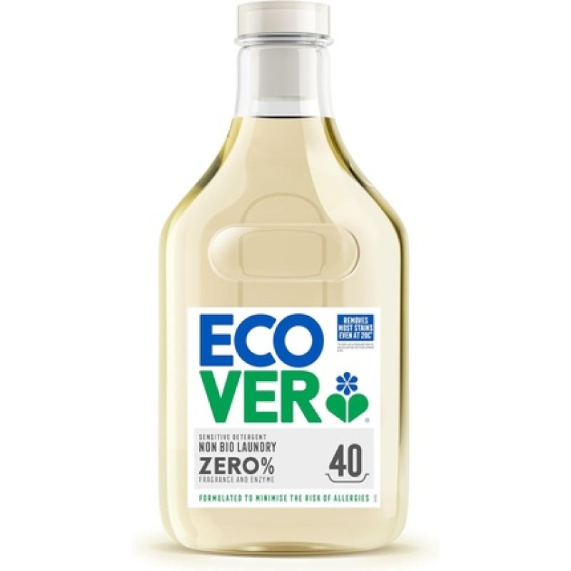 Ecover Concentrated Non Bio Zero Laundry Liquid For Sensitive Skin Baby Laundry Detergent 40 Washes 143l