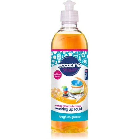 Ecozone Orange & Blossom Coconut Washing Up Liquid | Tough On Grease | 500ml