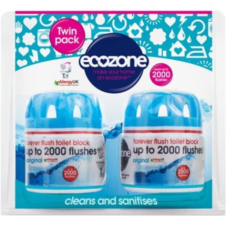 Ecozone Forever Flush 2000 Toilet Block Twin Pack