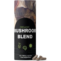 Feel Supreme Organic Mushroom Super Blend Capsules, With 5 Different Mushrooms