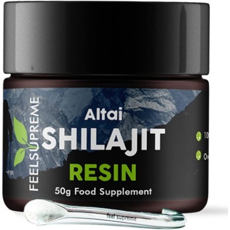 Natural Black Shilajit Resin 50g - Rich in 80 Trace Minerals Including Magnesium, Fulvic Acid, Zinc, and Potassium -