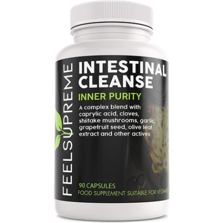 Intestinal Cleanse Complex Natural Dewormer for Humans 90 Capsules - Colon Detox and Gut Health Support