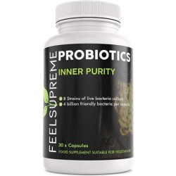 Probiotic Bio Culture Complex Supplement 30 High Strength Multi-Strain Capsules - 4 Billion Friendly Bacteria -