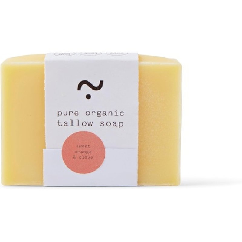 Fierce Nature Pure Organic Tallow Soap Sweet Orange and Clove 80g