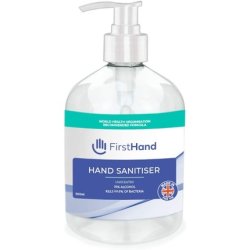 First Hand 75% Alcohol Hand Sanitizer 500ml Pump Bottle