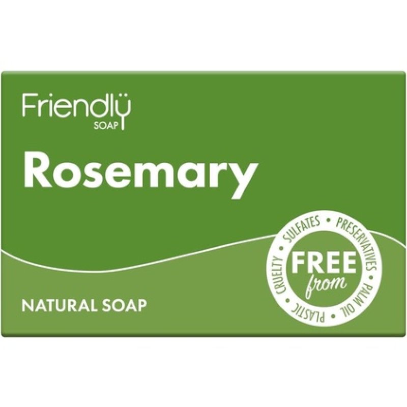 Natural Rosemary Soap Herbal Perky Anti-inflammatory Handmade with Coconut Oil Shea Butter No Sulfates Palm Oil Vegan